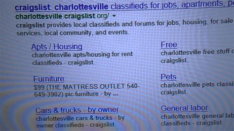 craigslist charlottesville